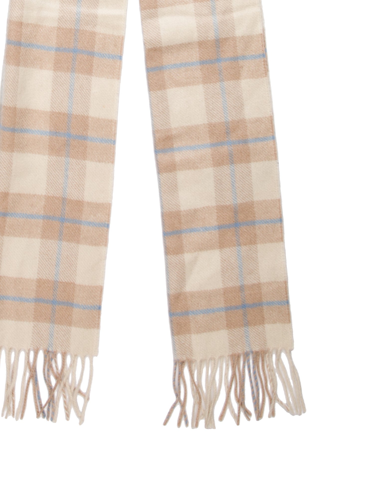 Johnstons of Elgin Cashmere Plaid Print Scarf w/ Tags