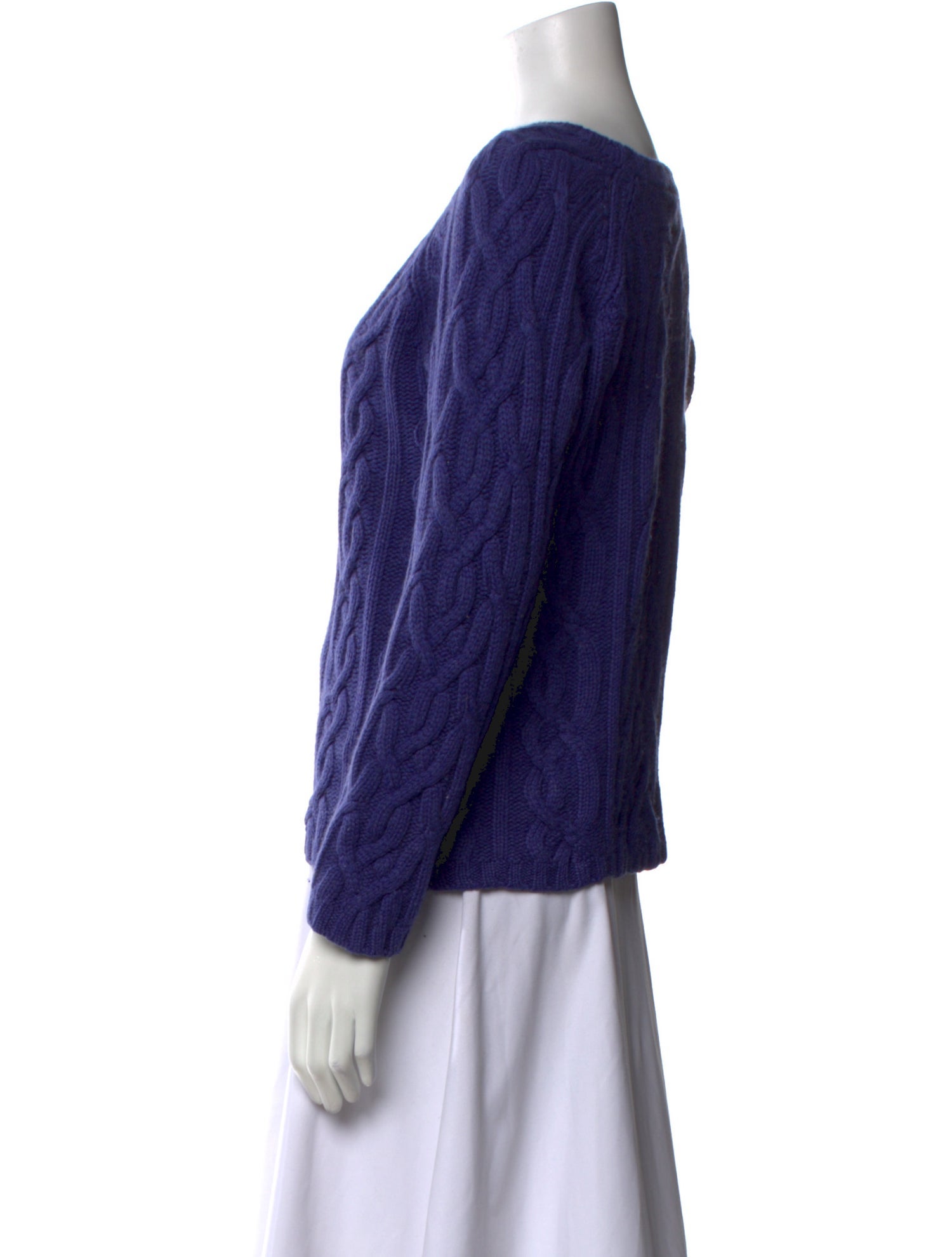 Johnstons of Elgin Cashmere Bateau Neckline Sweater