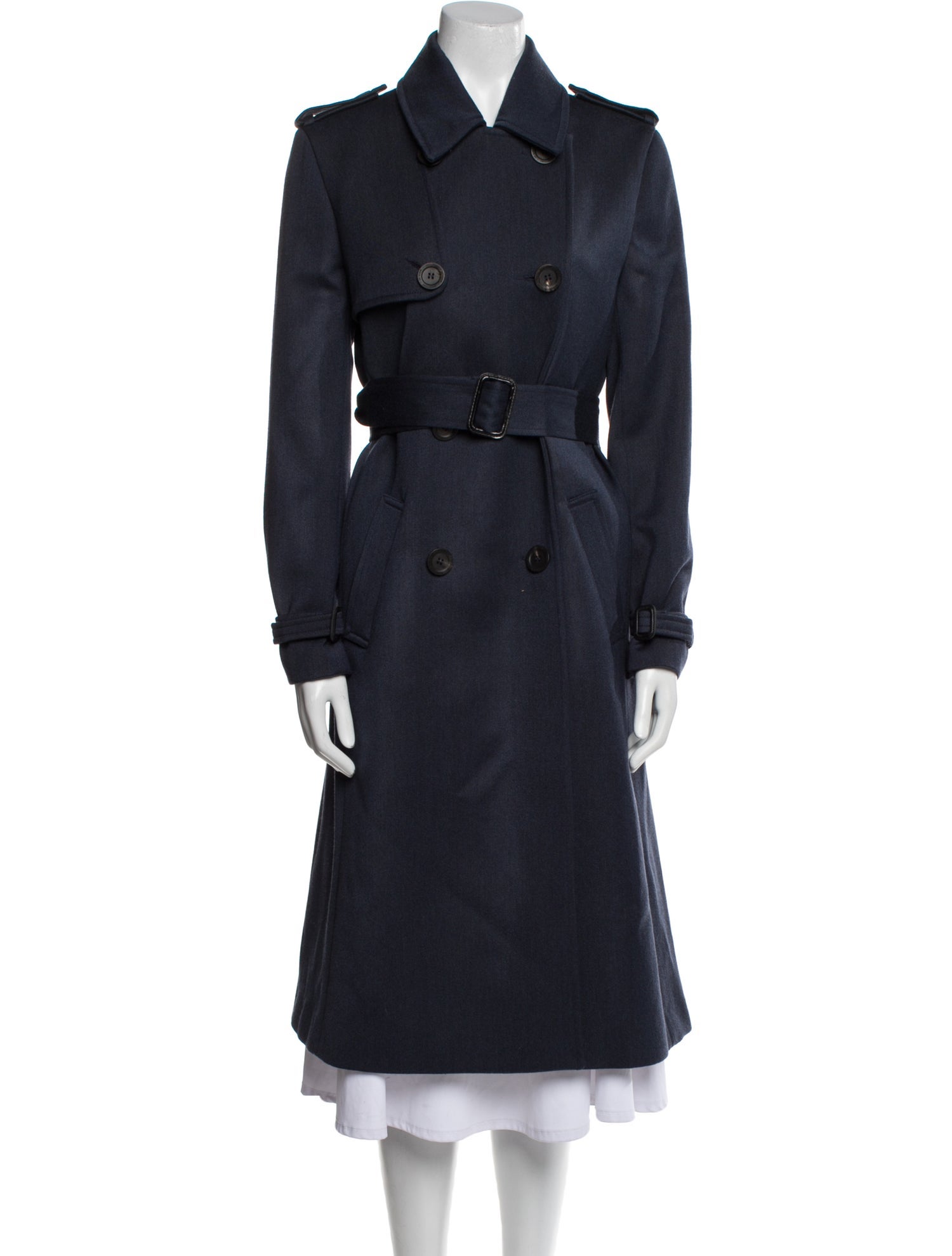 Johnstons of Elgin Wool Trench Coat