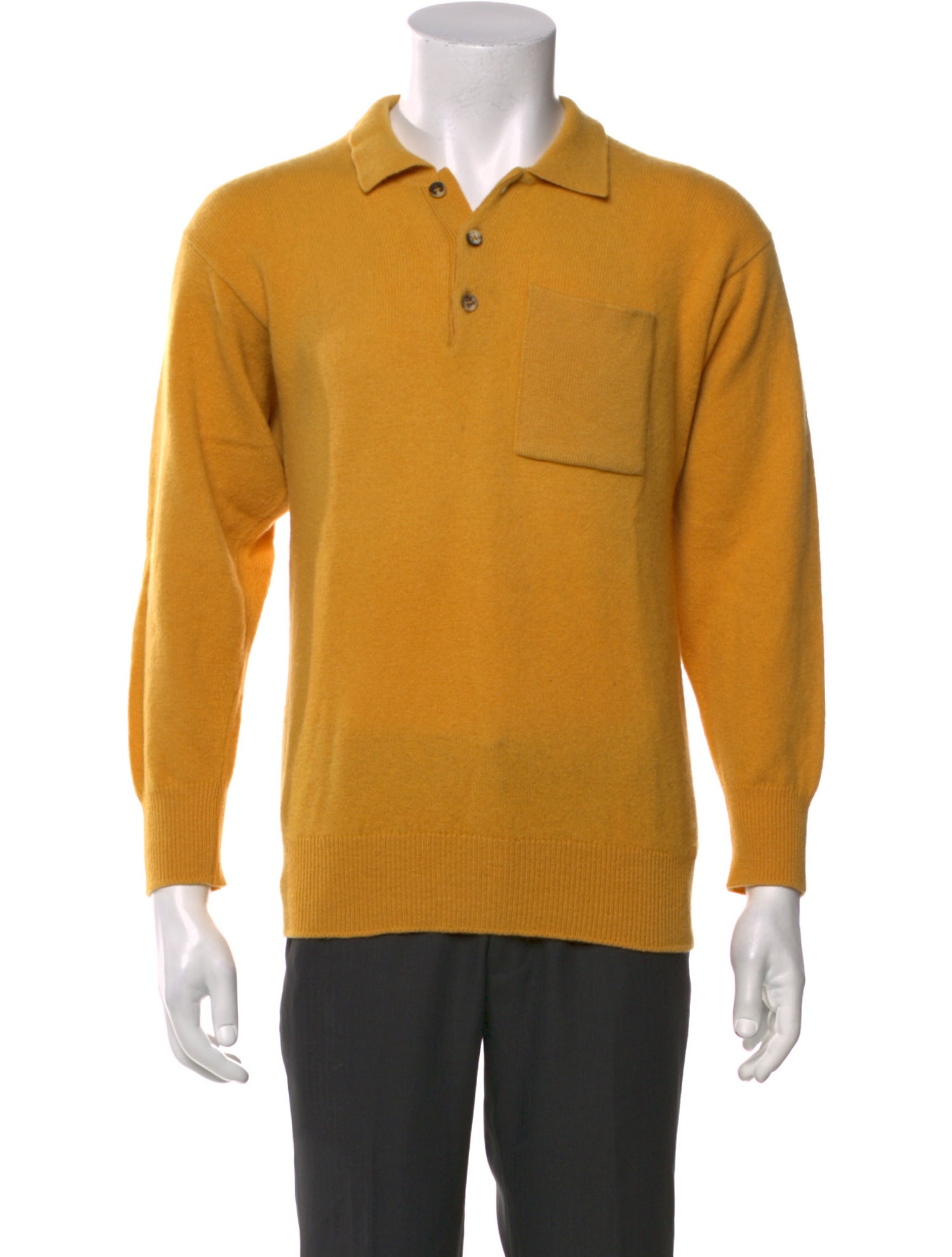 Johnstons of Elgin Lambswool Collar Polo Sweater