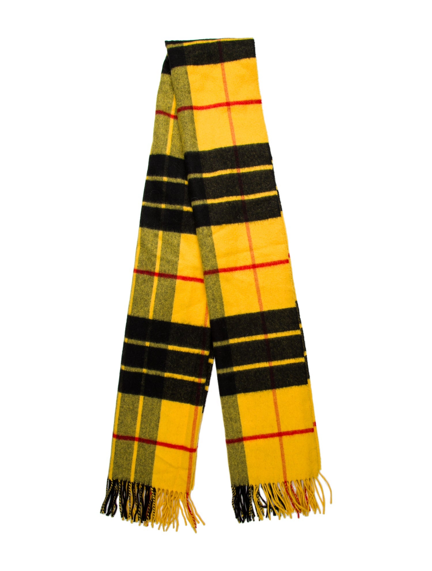 Johnstons of Elgin Wool Plaid Print Scarf