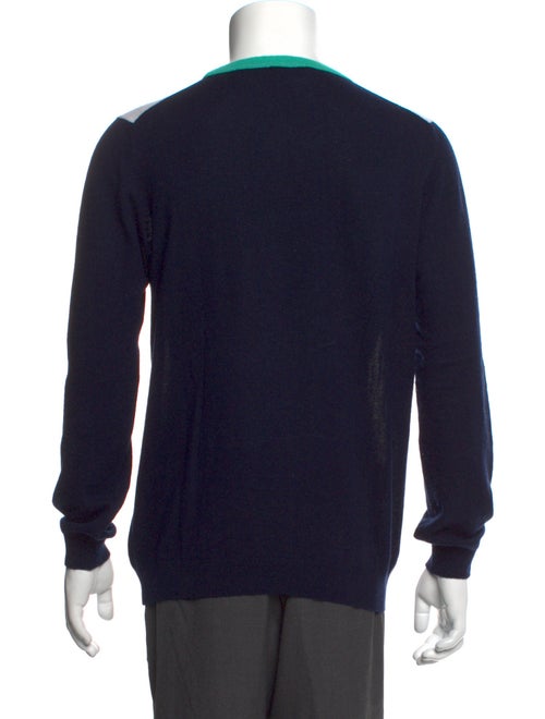 Johnstons of Elgin Cashmere Colorblock Pattern Pullover