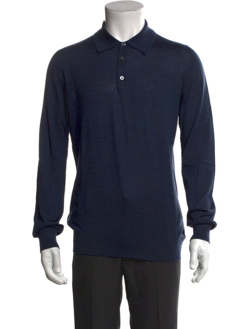 Johnstons of Elgin Wool Collar Polo Shirt