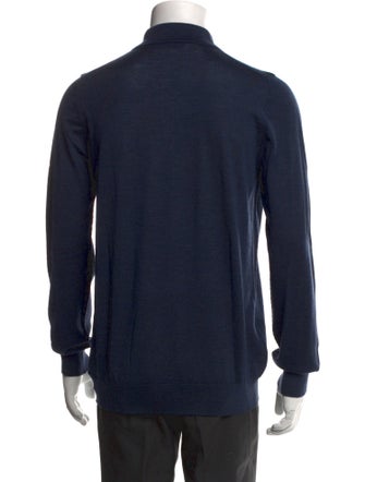 Johnstons of Elgin Wool Collar Polo Shirt