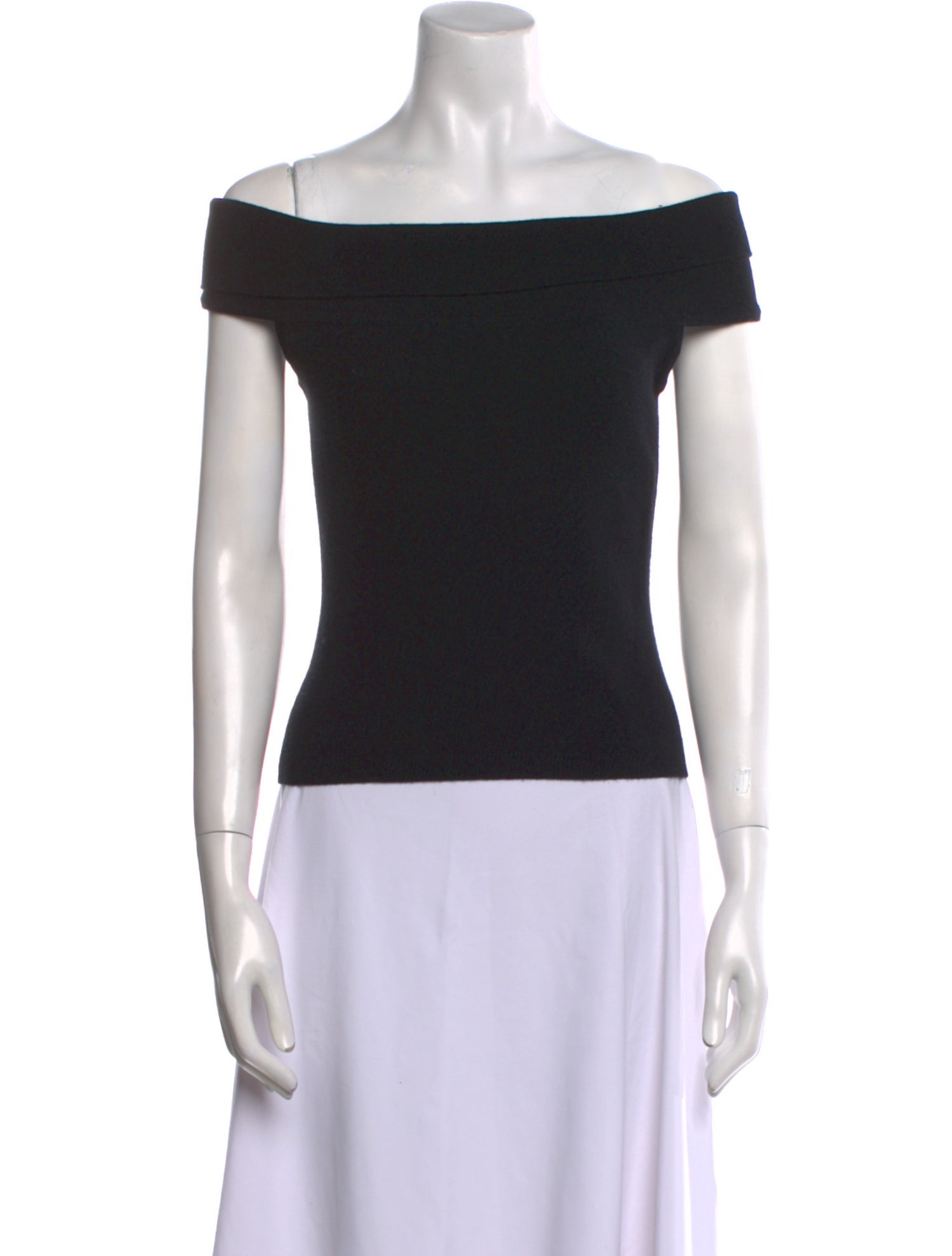 Johnstons of Elgin Cashmere Off-The-Shoulder Sweater