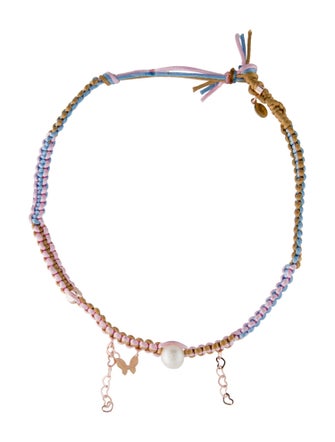 Joie DiGiovanni Pearl Choker Chain Necklace