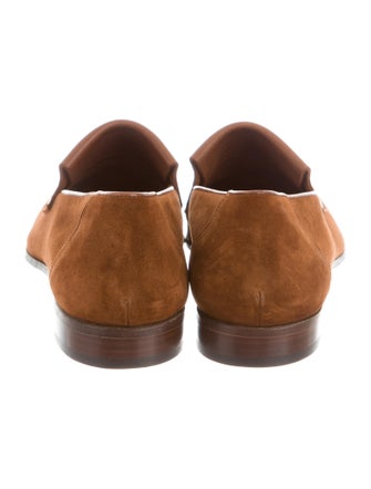 John Lobb Suede Penny Loafers