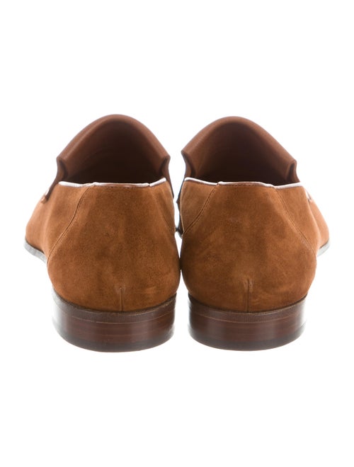 John Lobb Suede Penny Loafers