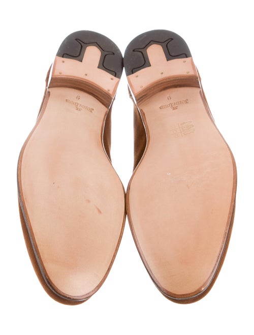 John Lobb Suede Penny Loafers