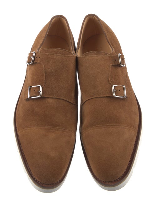 John Lobb Suede Monk Straps