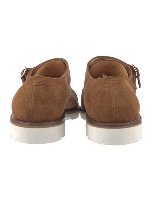 John Lobb Suede Monk Straps