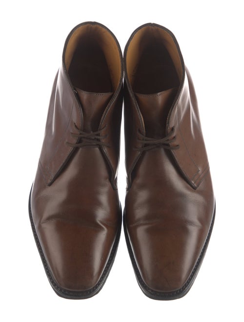 John Lobb Leather Lace-Up Boots