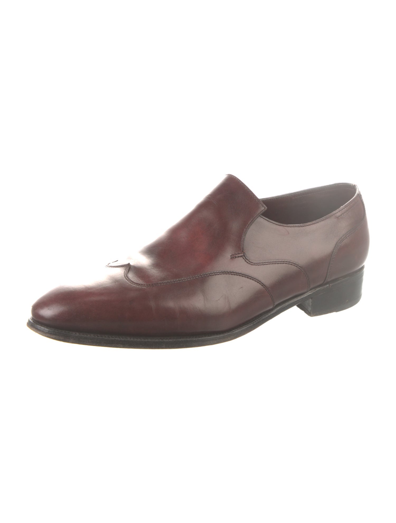 John Lobb Leather Dress Loafers