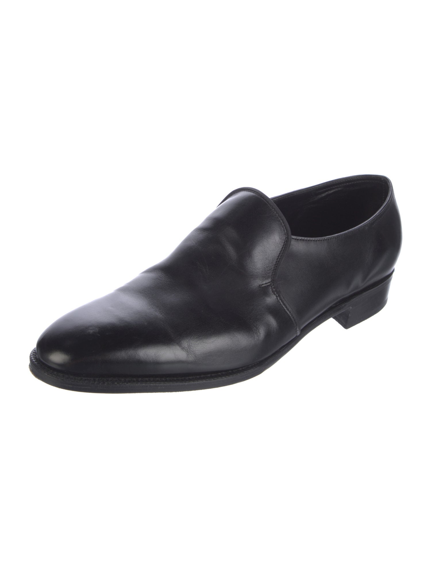 John Lobb Leather Dress Loafers
