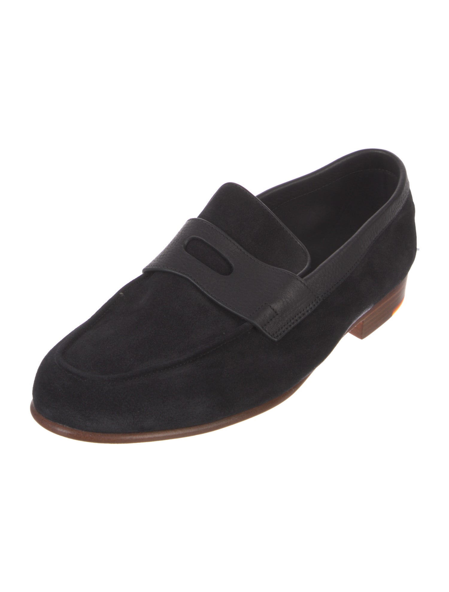 John Lobb Suede Dress Loafers