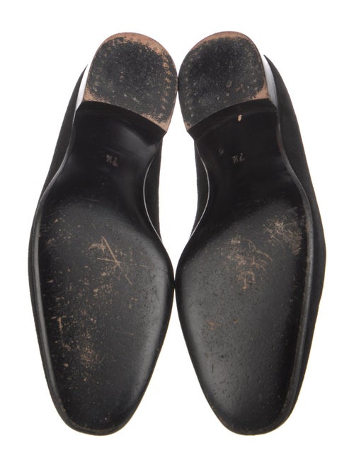 John Lobb Suede Embroidered Accent Loafers