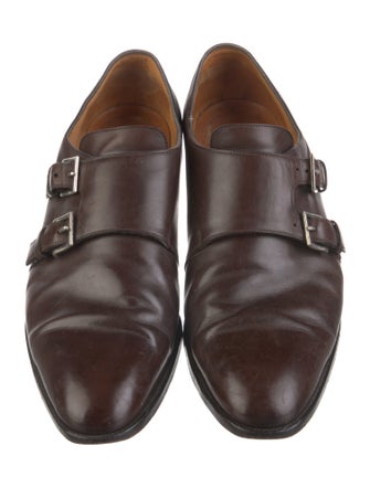 John Lobb Leather Monk Straps