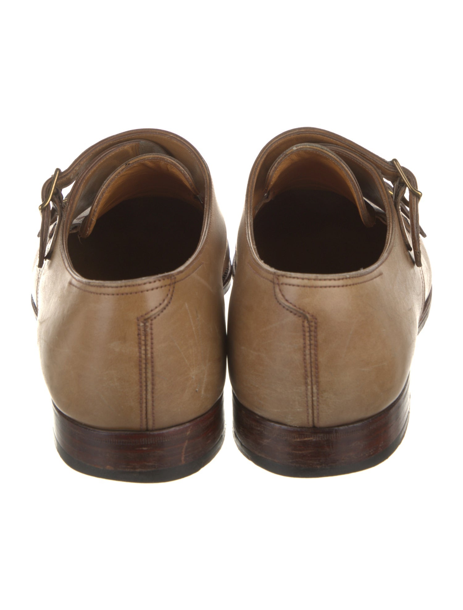 John Lobb Leather Monk Straps