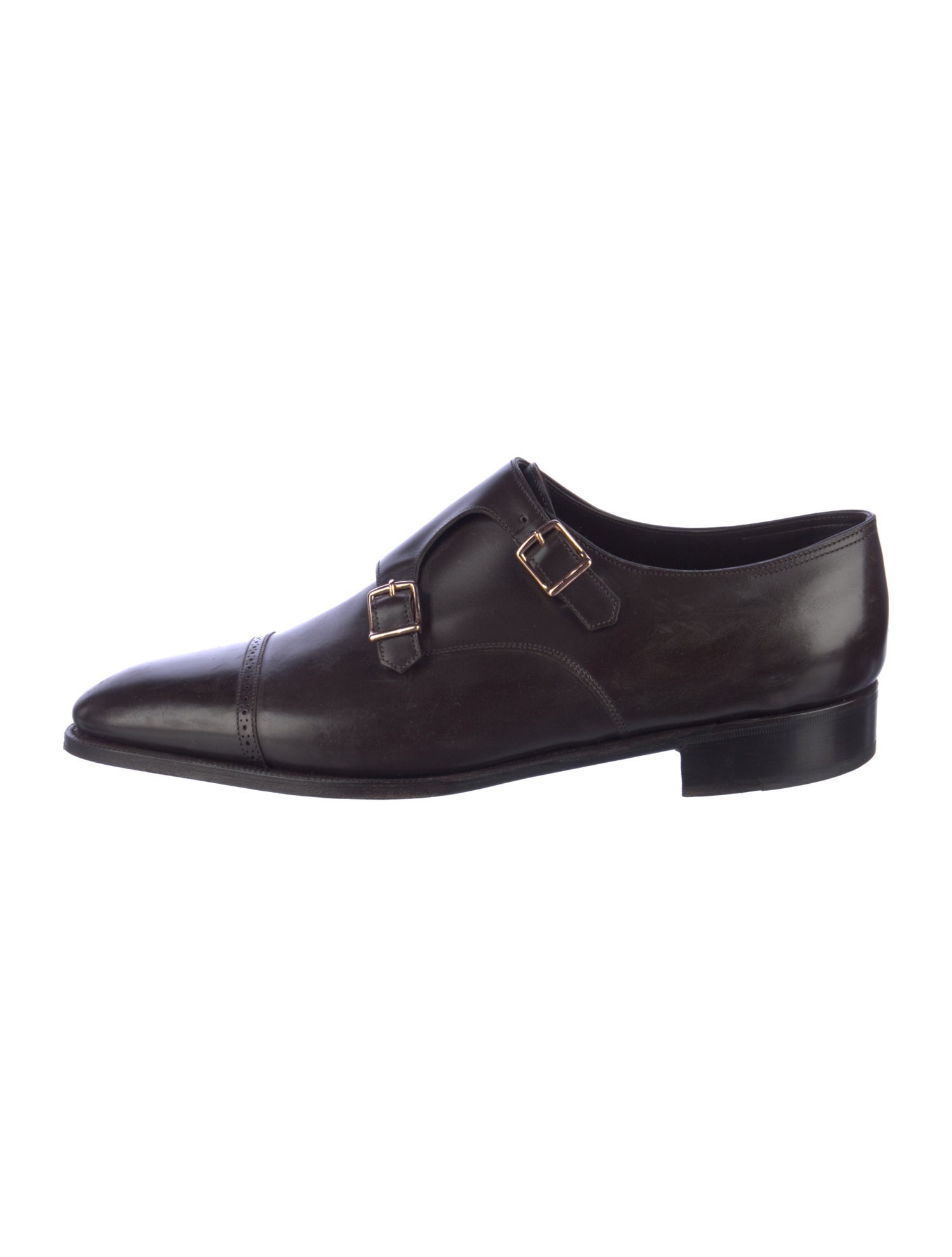 John Lobb Leather Monk Straps