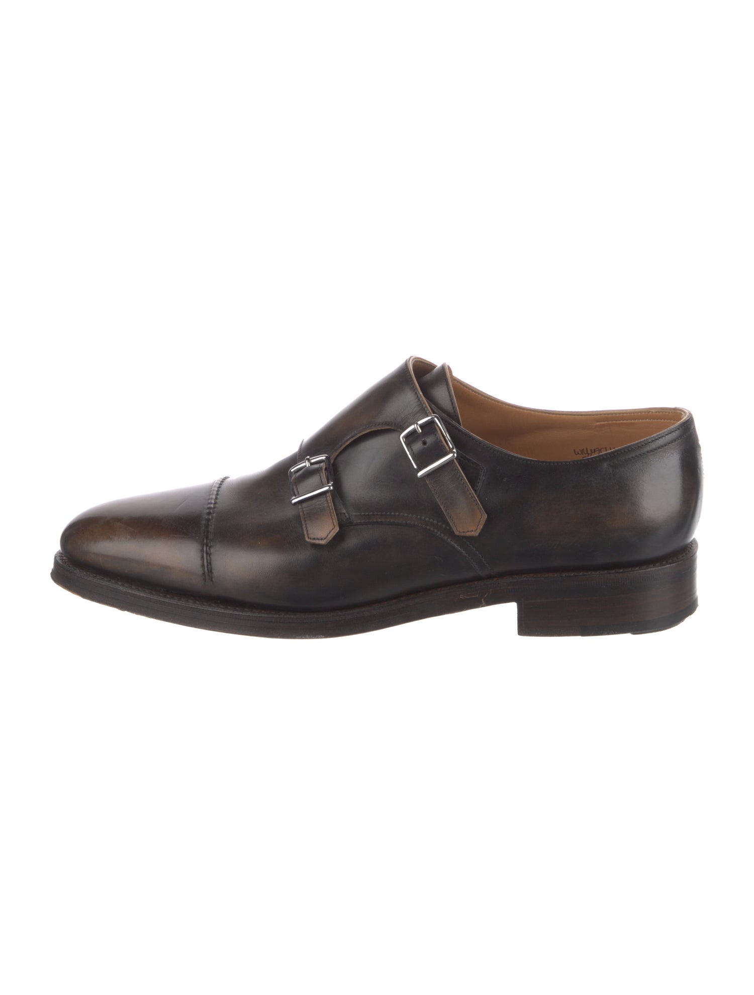 John Lobb Leather Monk Straps