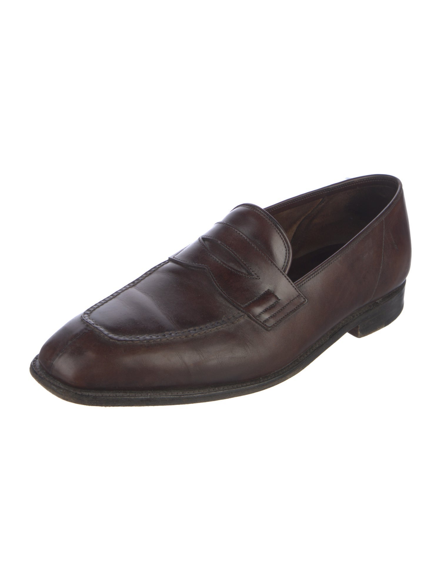 John Lobb Leather Dress Loafers