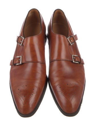John Lobb Leather Monk Straps