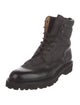 John Lobb Leather Combat Boots