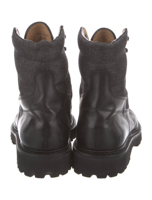 John Lobb Leather Combat Boots