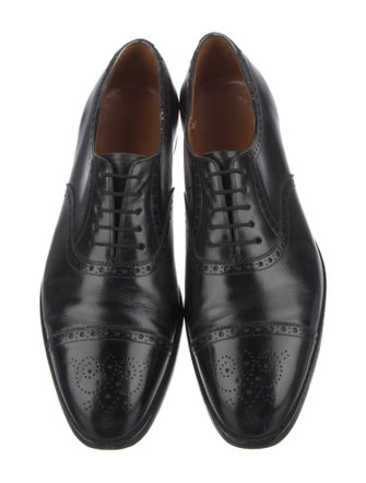 John Lobb Leather Eyelet Trim Oxfords