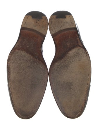 John Lobb Leather Eyelet Trim Oxfords