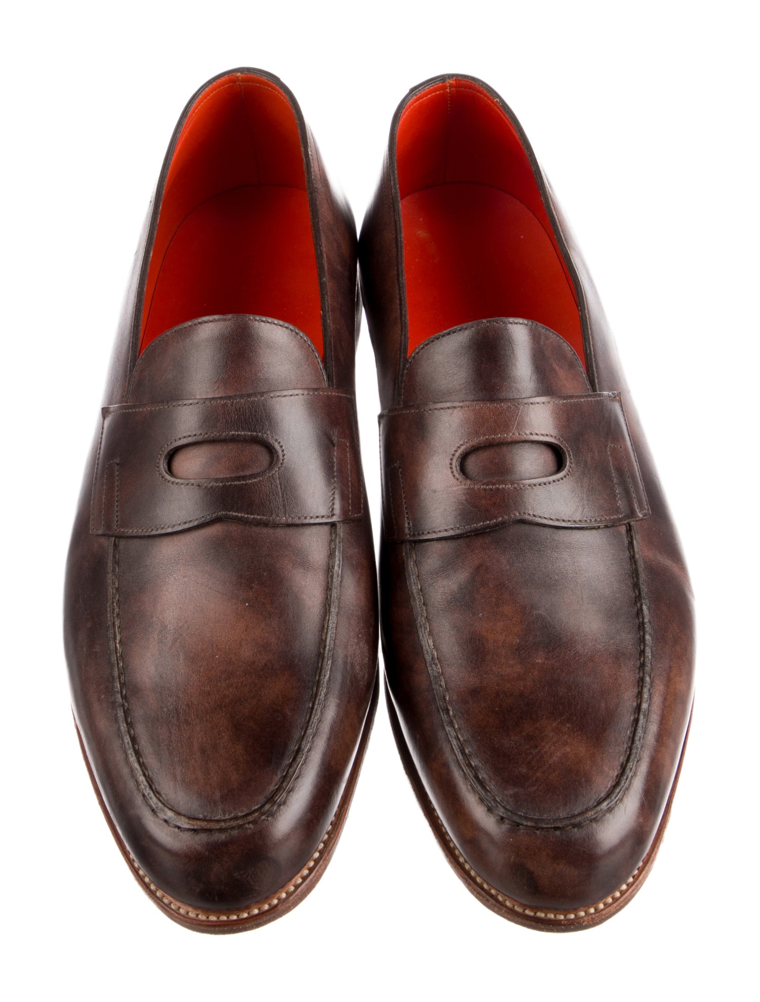 John Lobb Leather Dress Loafers