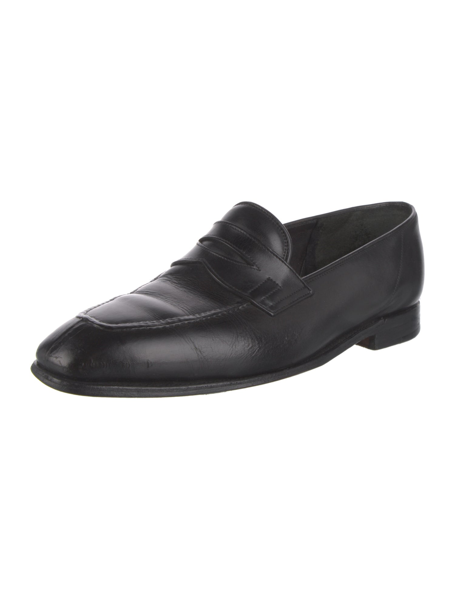 John Lobb Leather Dress Loafers