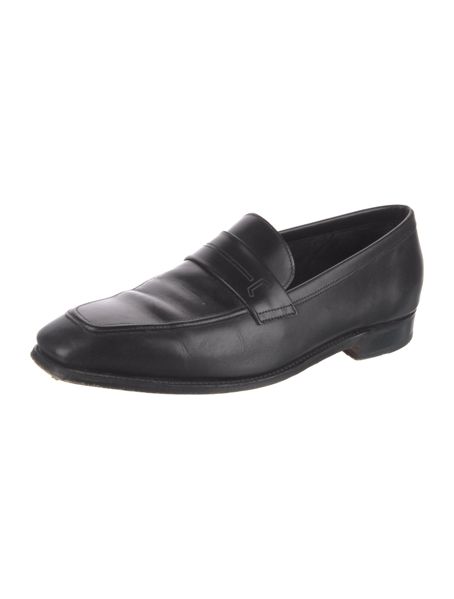 John Lobb Leather Dress Loafers