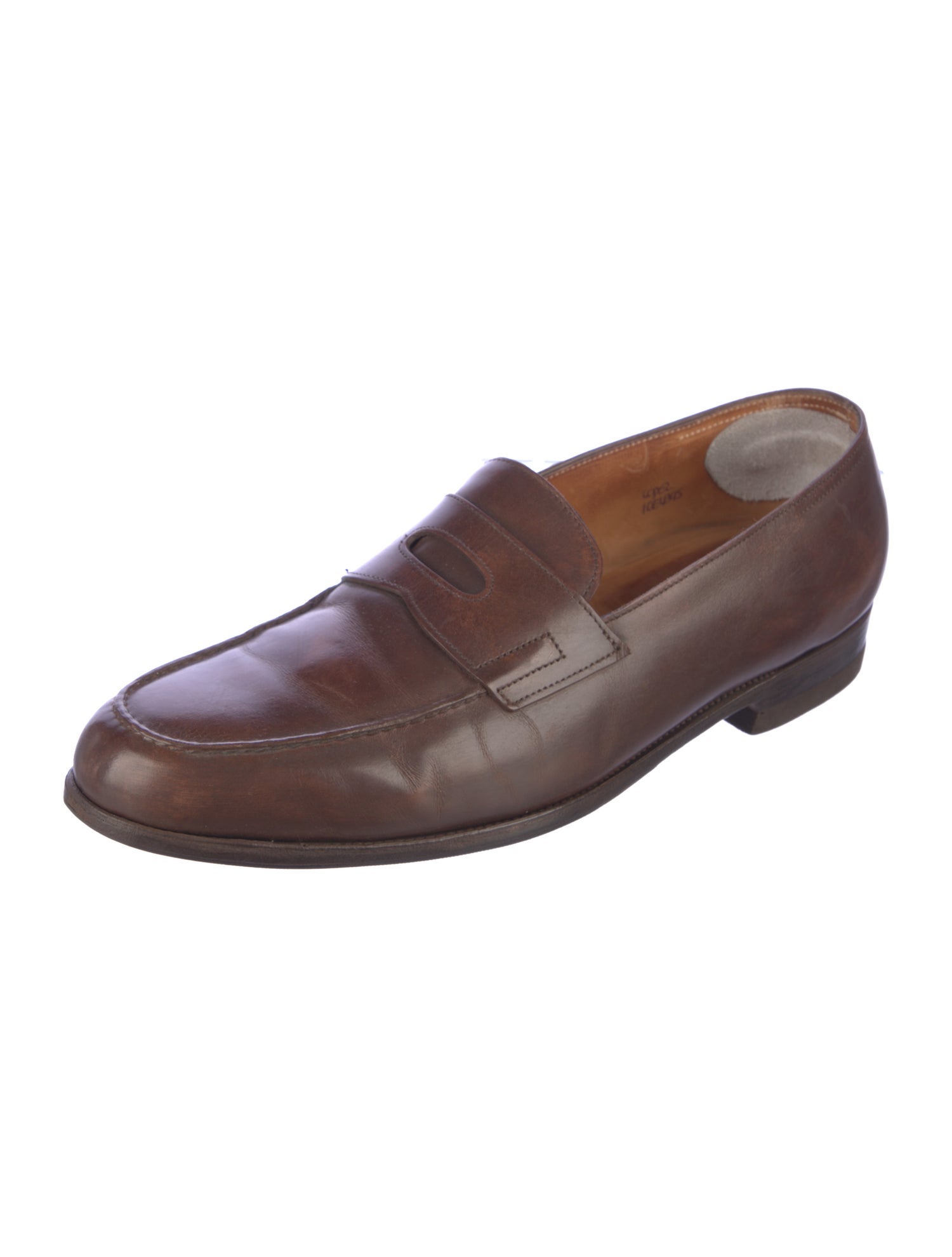 John Lobb Leather Dress Loafers
