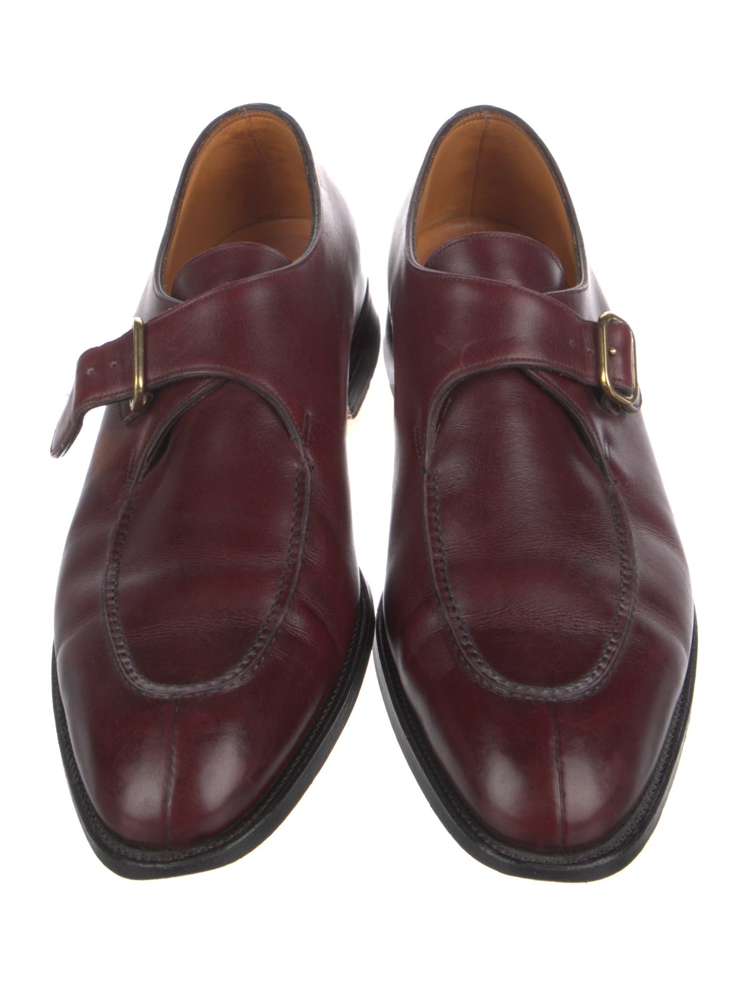 John Lobb Leather Monk Straps