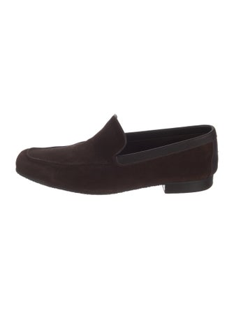 John Lobb Suede Dress Loafers