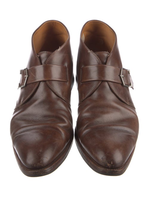 John Lobb Leather Monk Straps