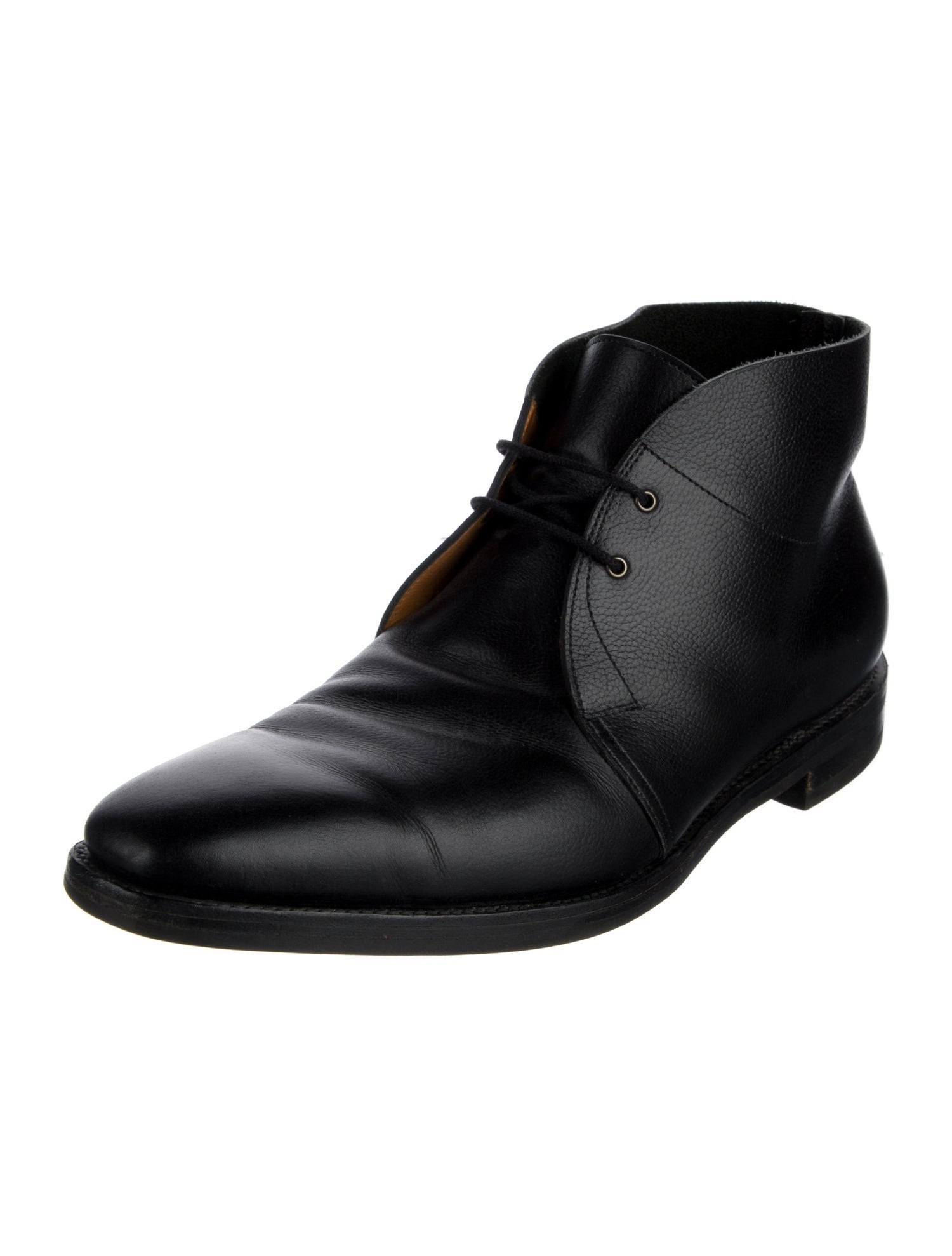 John Lobb Leather Lace-Up Boots