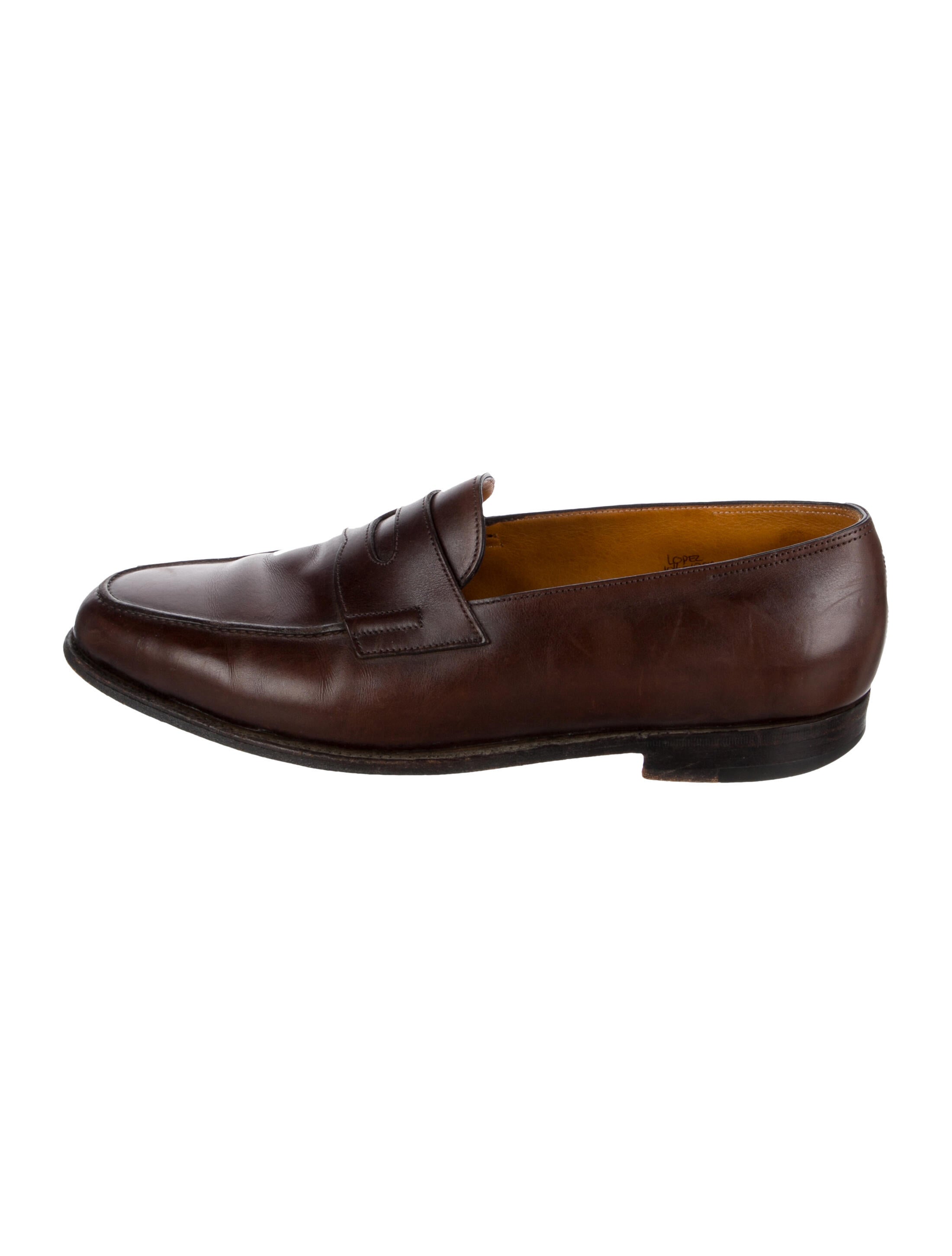 John Lobb Leather Dress Loafers