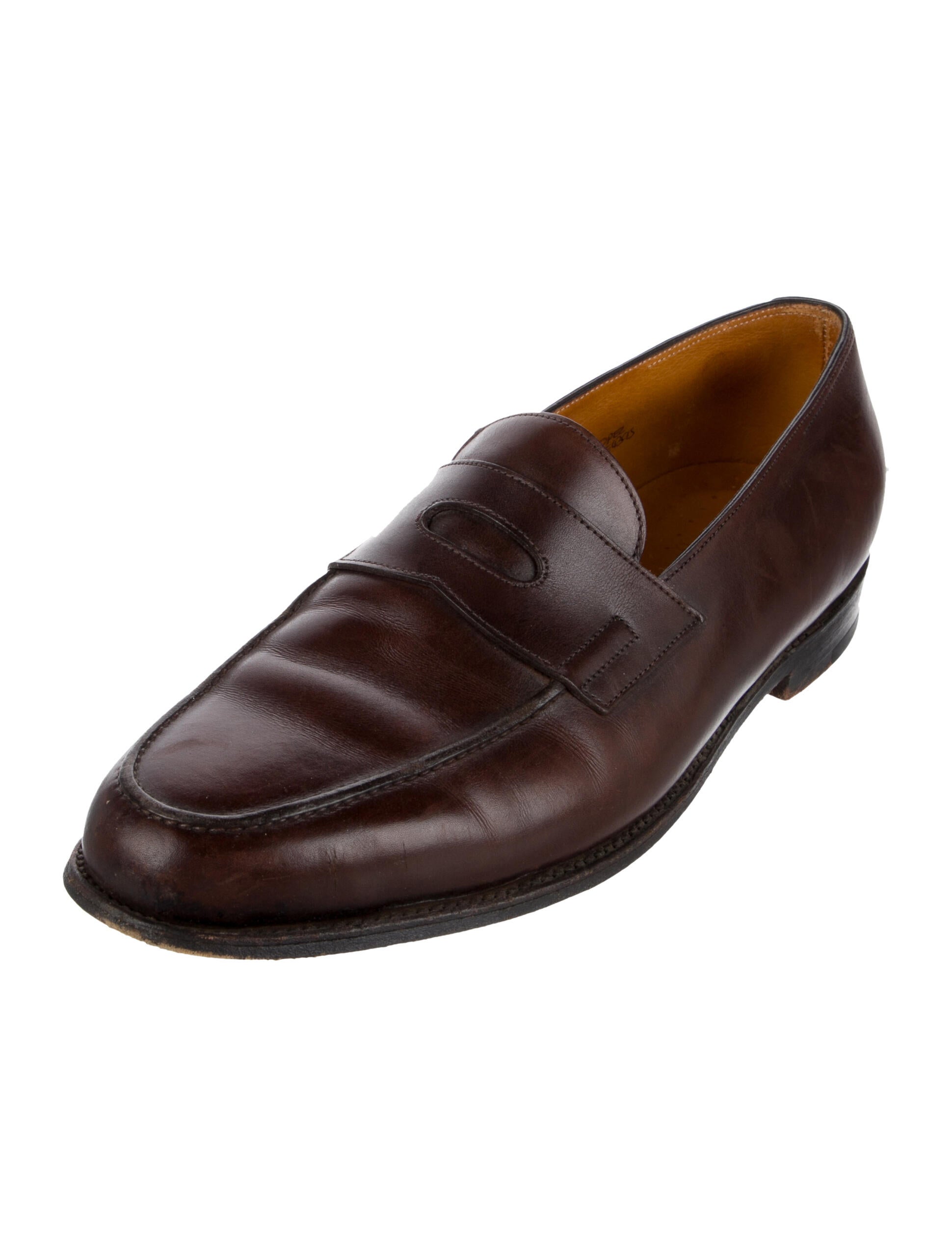 John Lobb Leather Dress Loafers