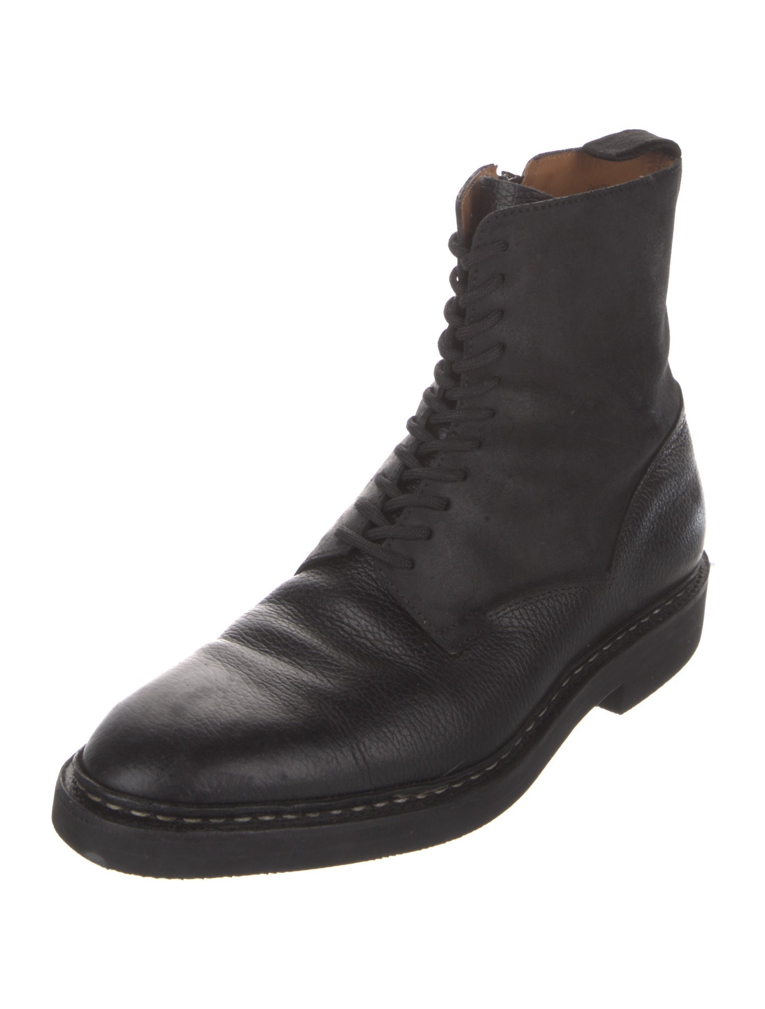 John Lobb Leather Lace-Up Boots