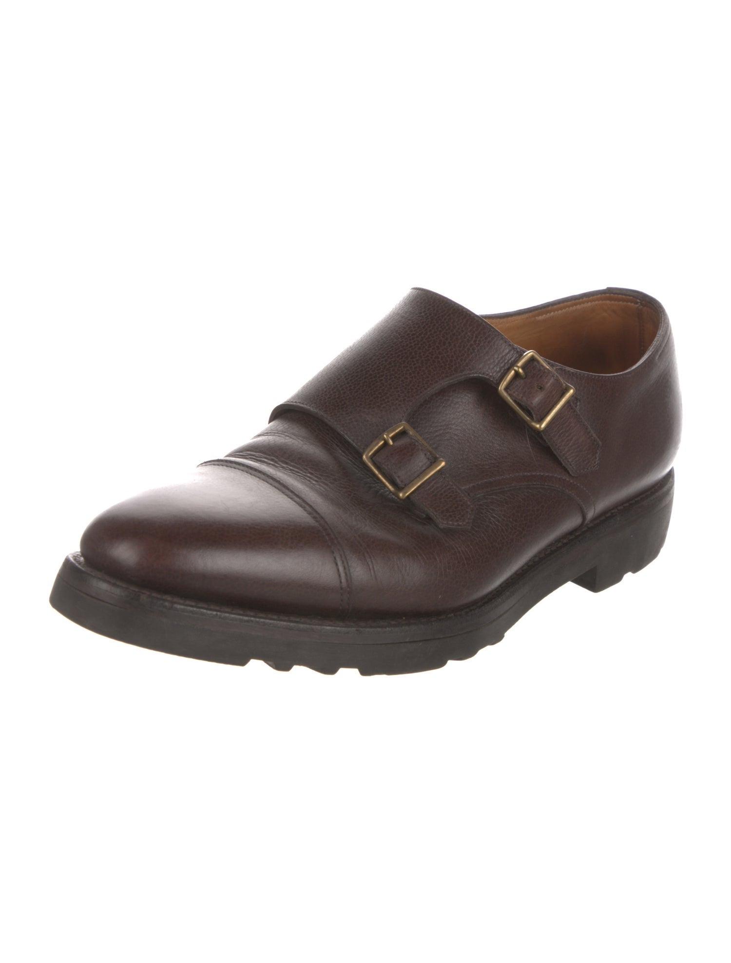 John Lobb Leather Monk Straps