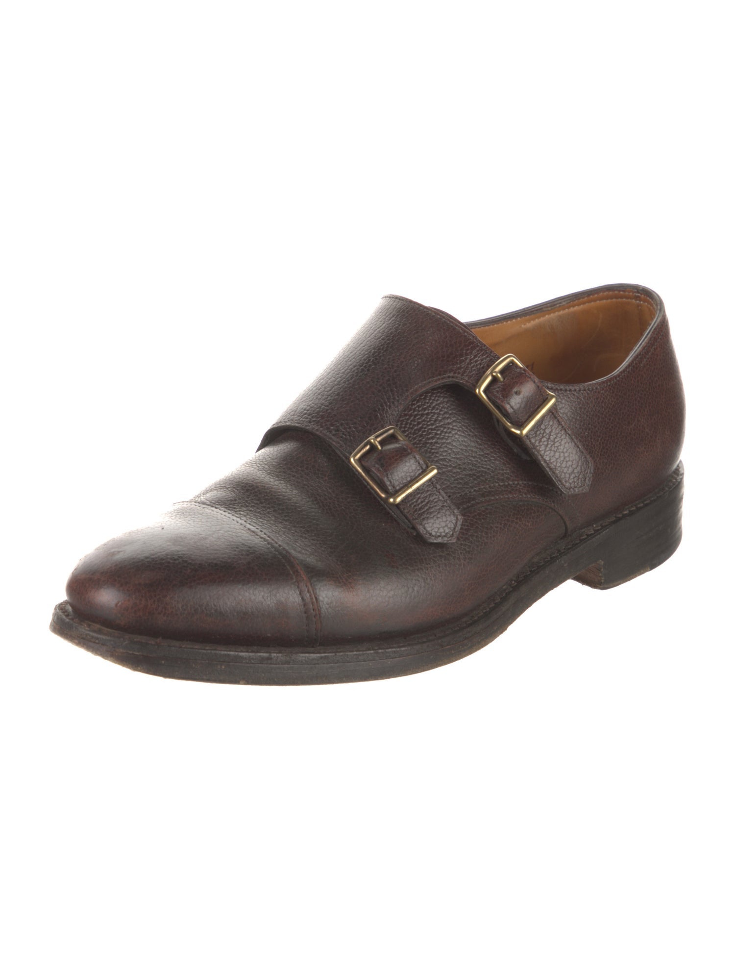 John Lobb Leather Monk Straps