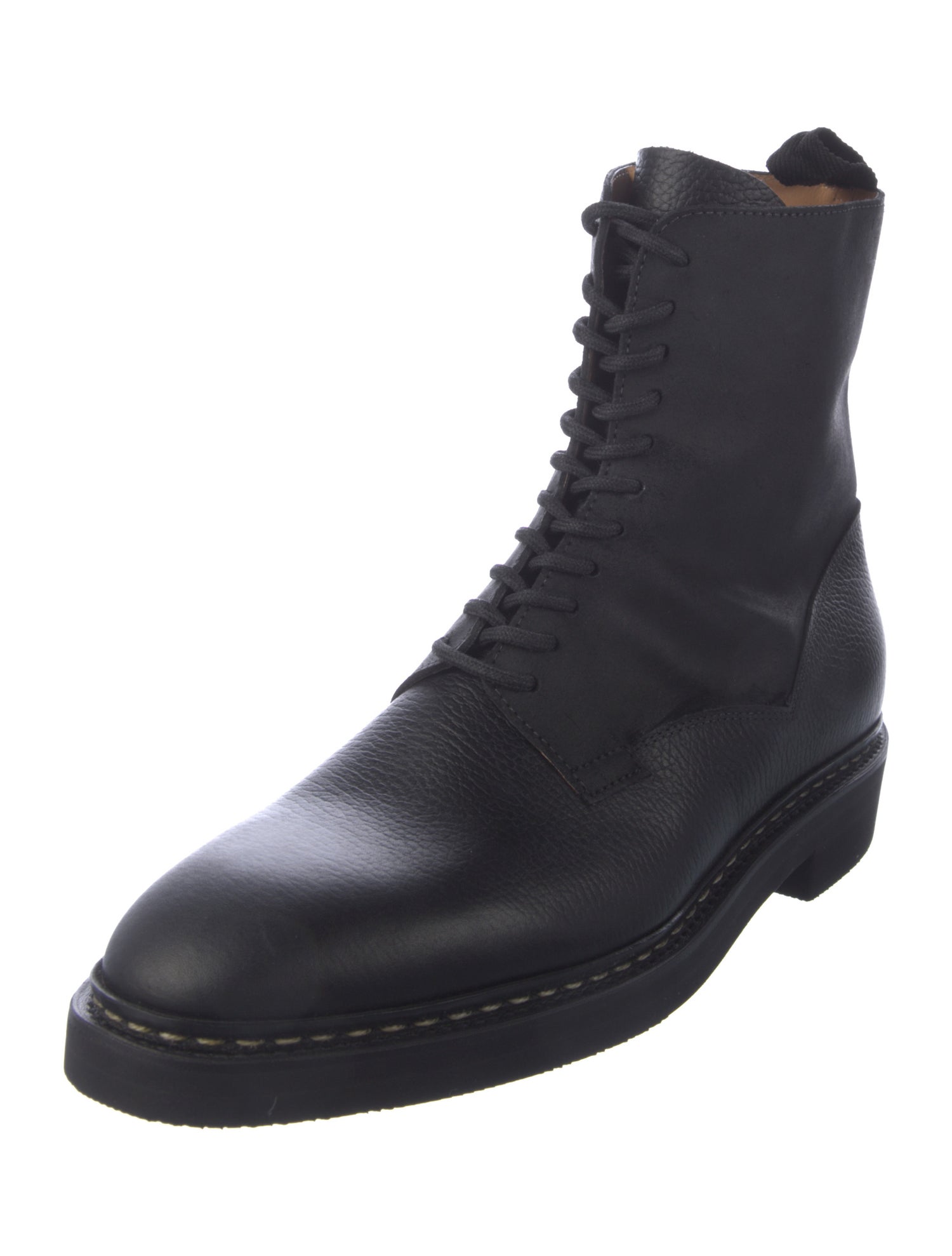 John Lobb Leather Lace-Up Boots
