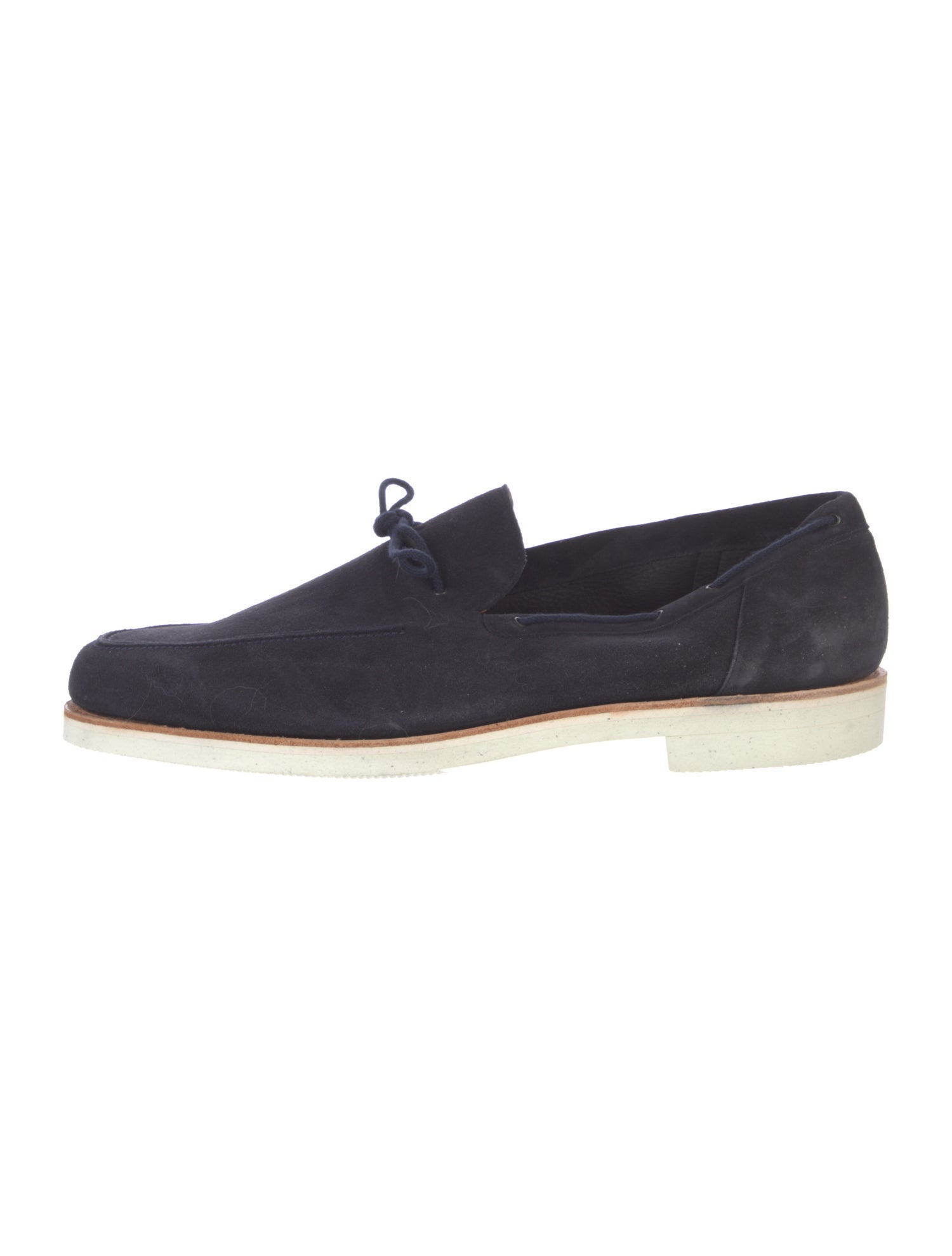 John Lobb Suede Bow Accents Loafers