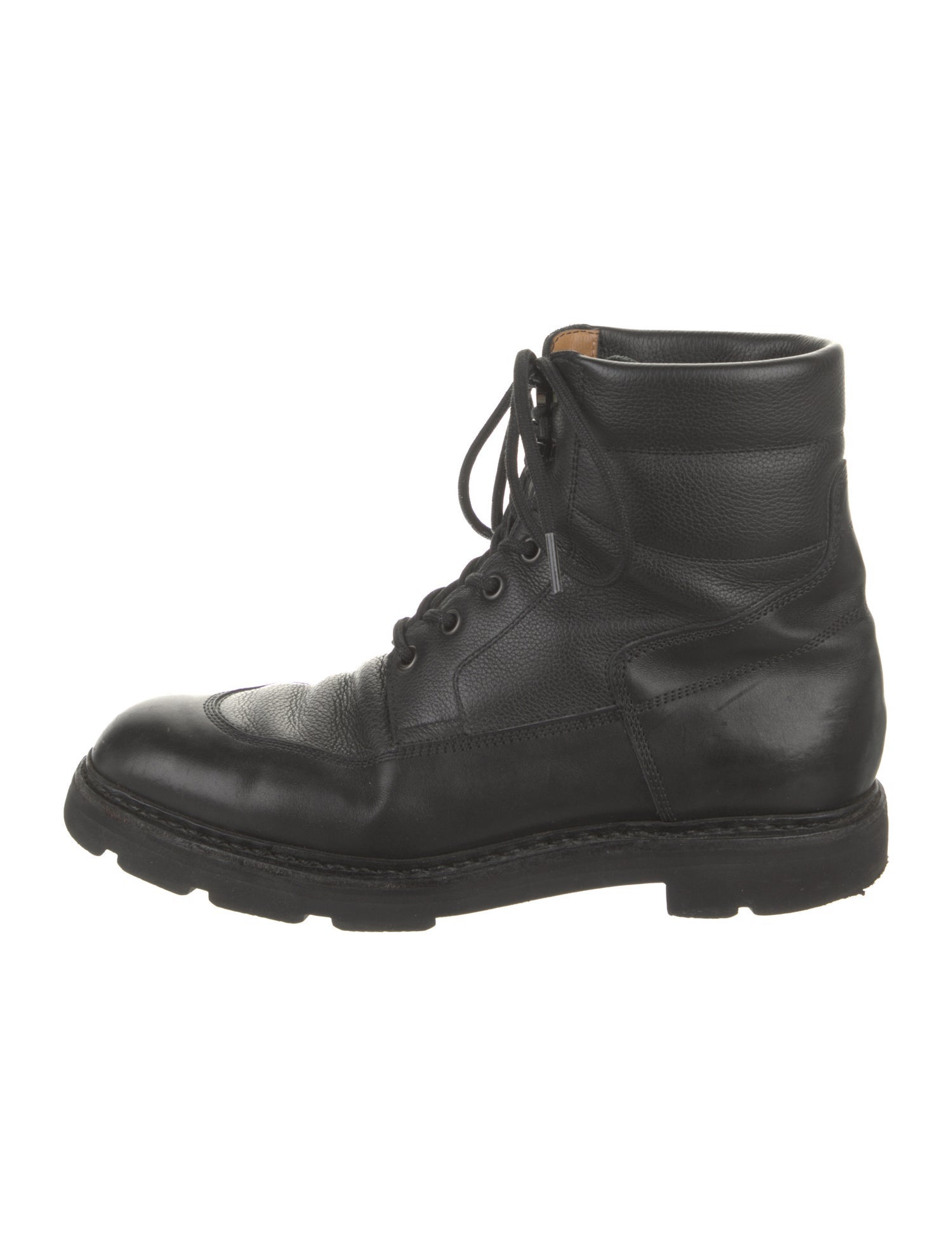John Lobb Leather Lace-Up Boots