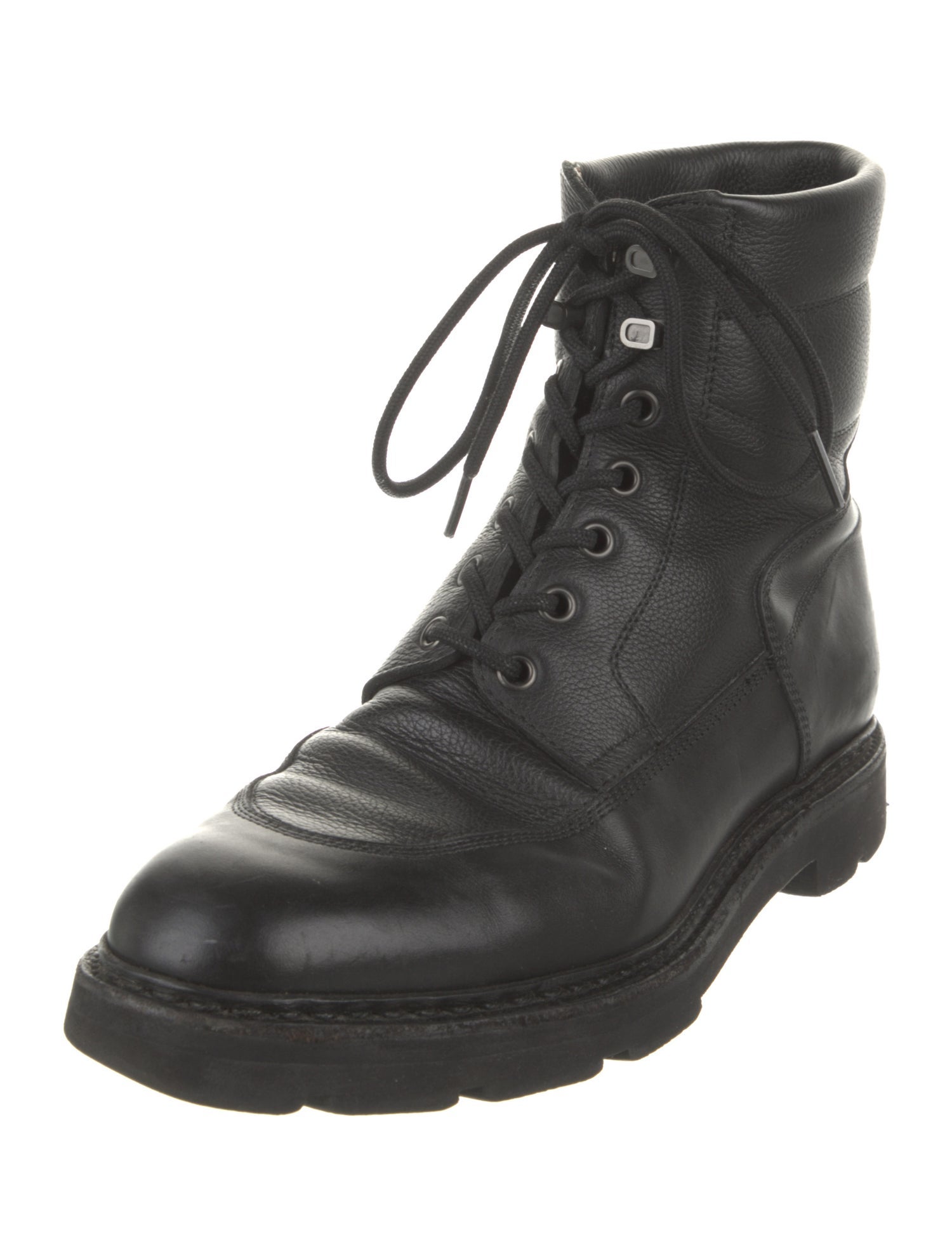 John Lobb Leather Lace-Up Boots