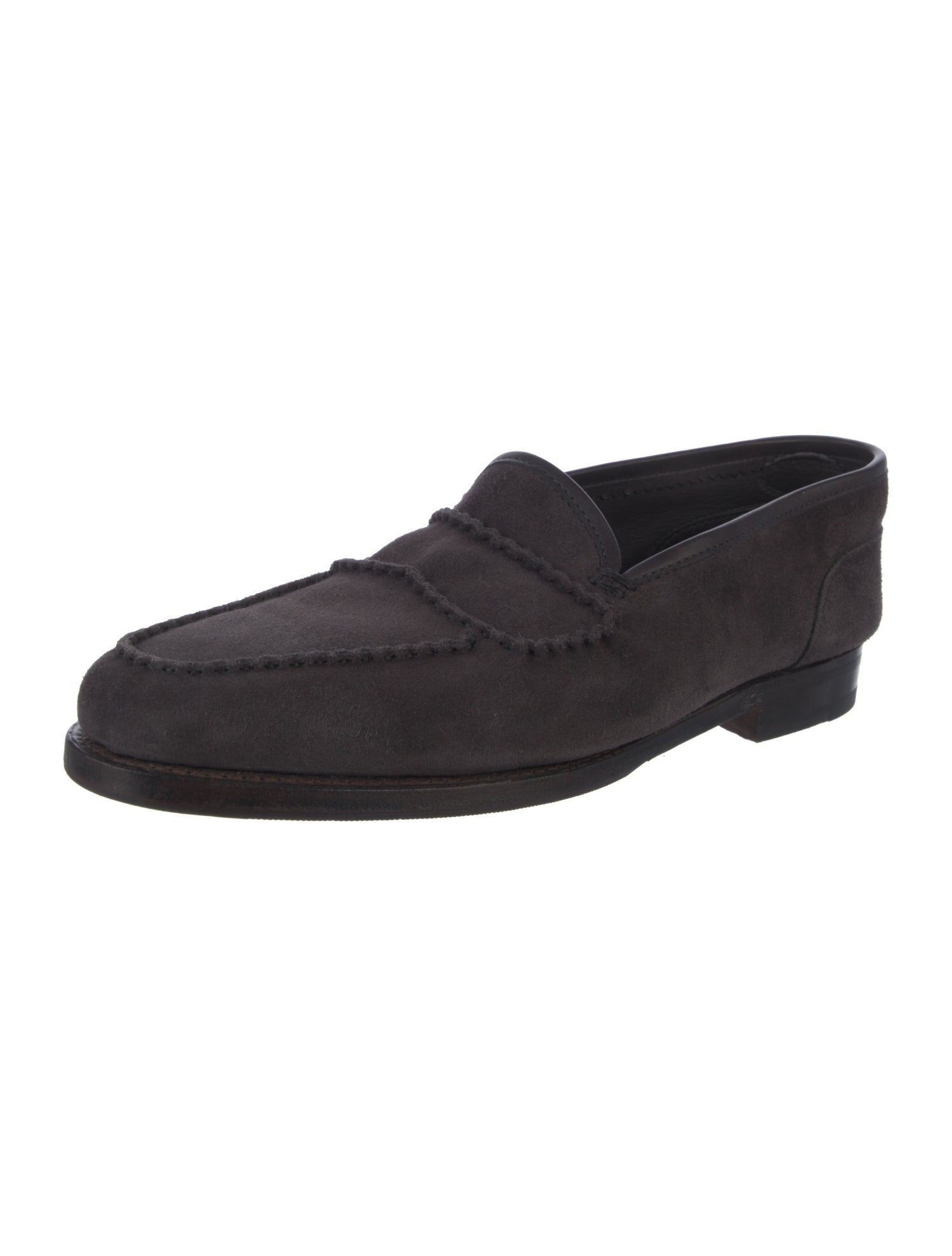 John Lobb Suede Dress Loafers