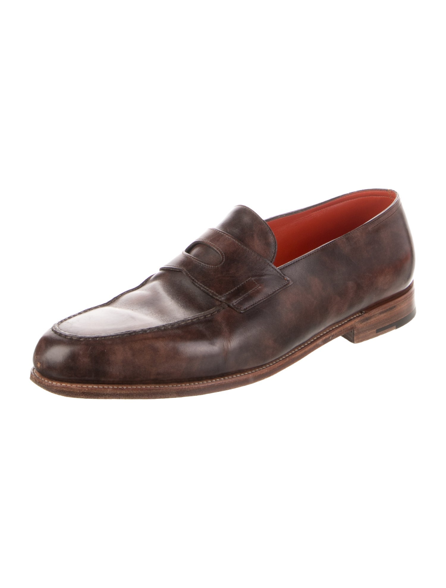 John Lobb Leather Loafers