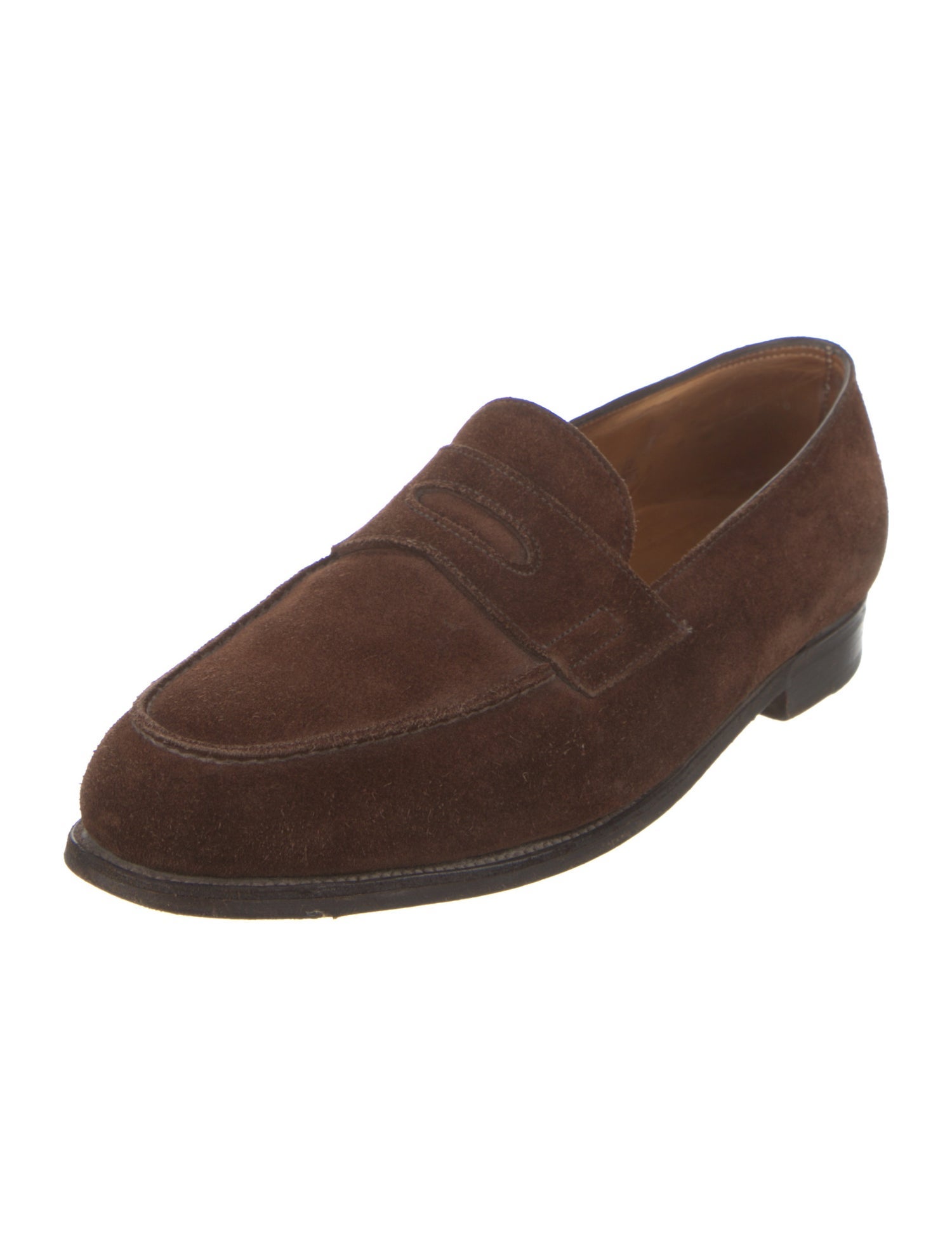 John Lobb Suede Dress Loafers